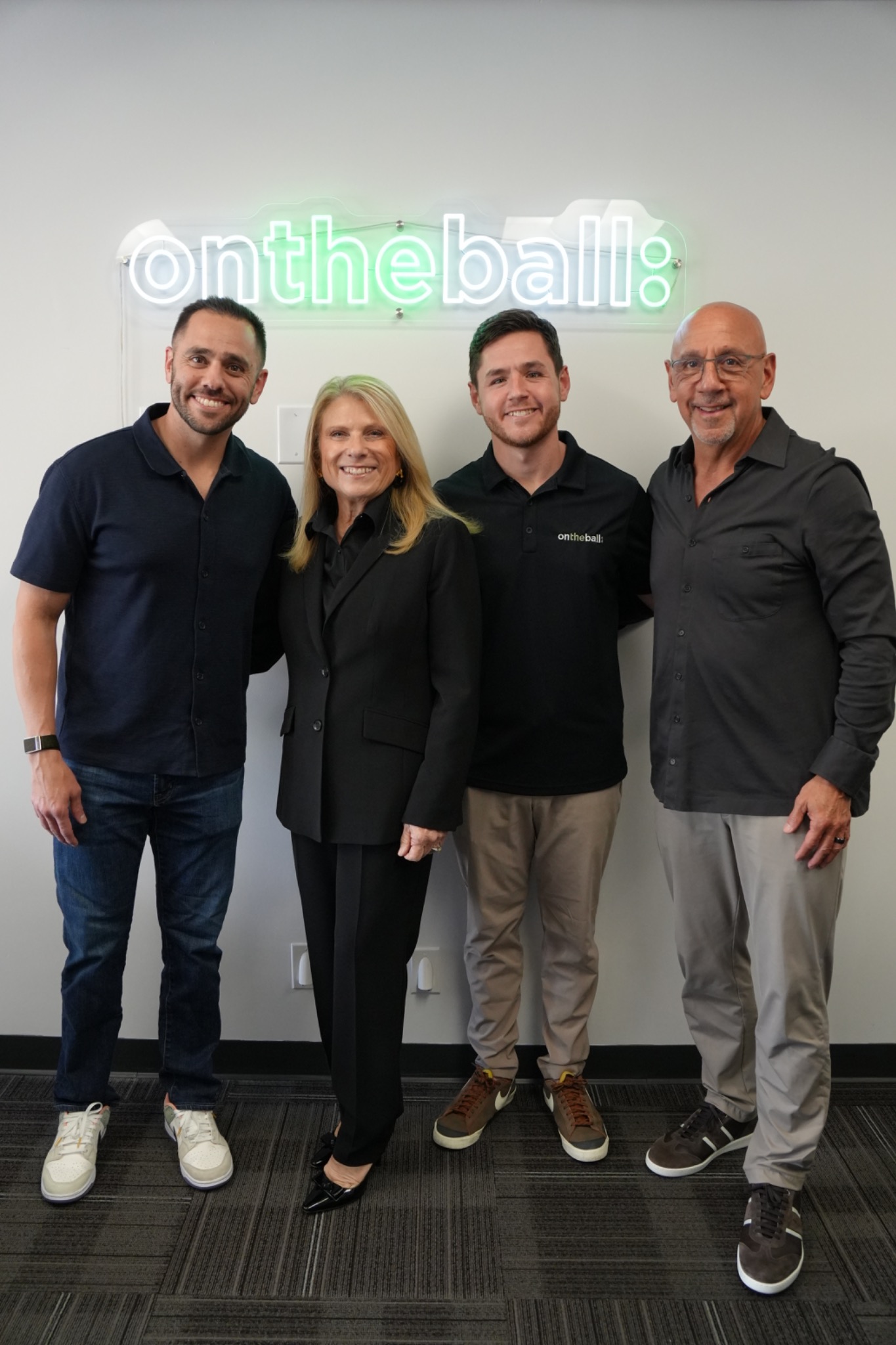 Lisa Lutoff-Perlo with the On The Ball team