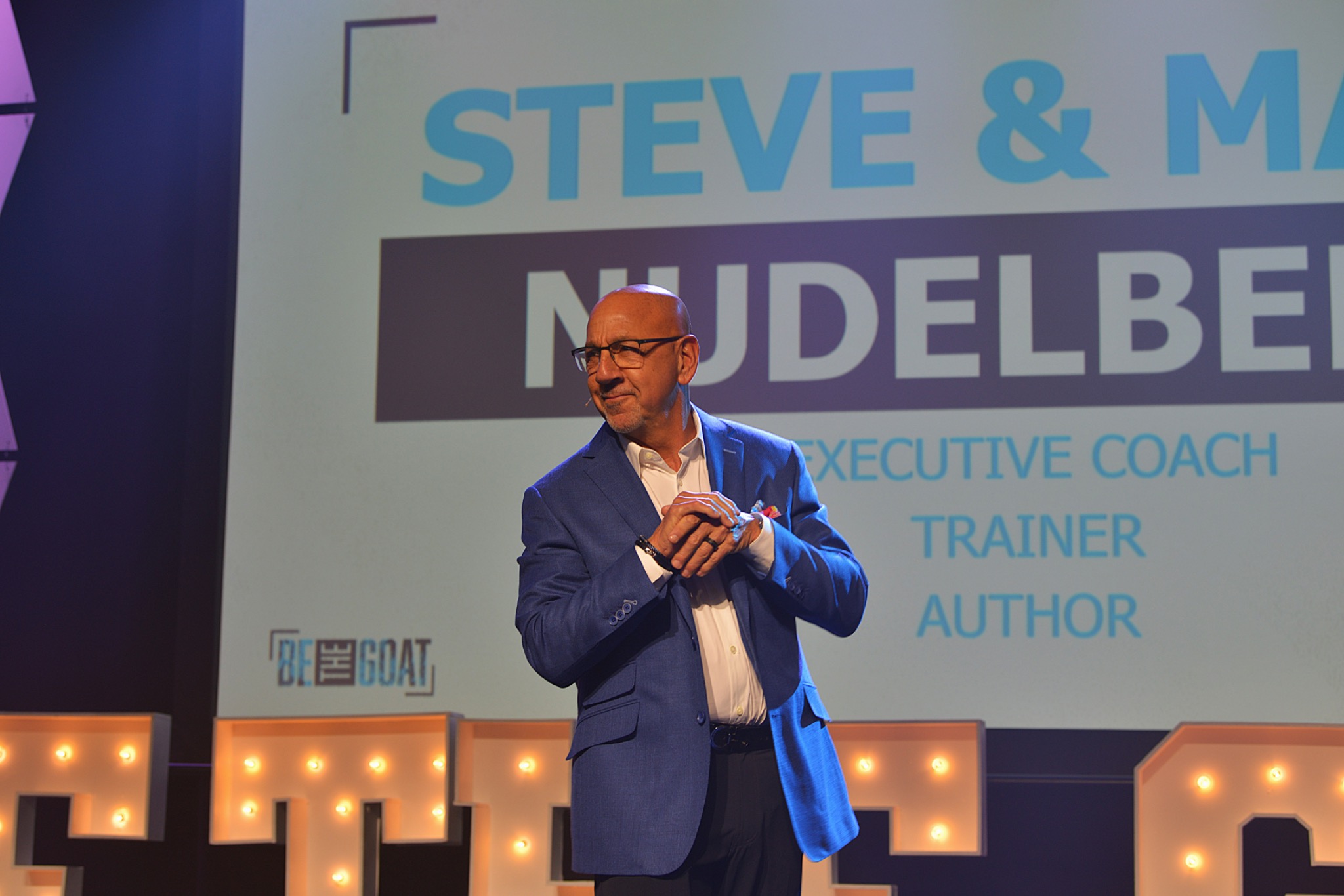 Steve speaking on leadership
